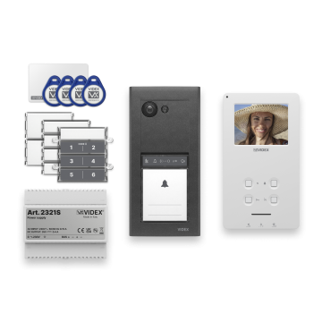 ERA 2-draads videofoonkit zwart met 6K3 binnentoestel
