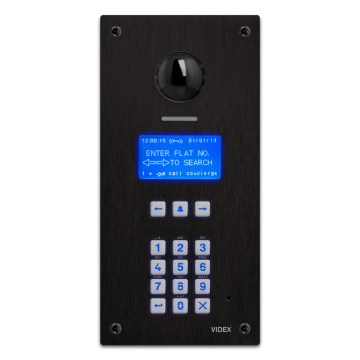 Digit belpaneel IP scroll inb zwart 4514RV/F/BL