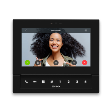 Interphone vidéo connecté Klass Série 7 pouces, haut-parleur audio mains libres en duplex intégral pour le système Ipure