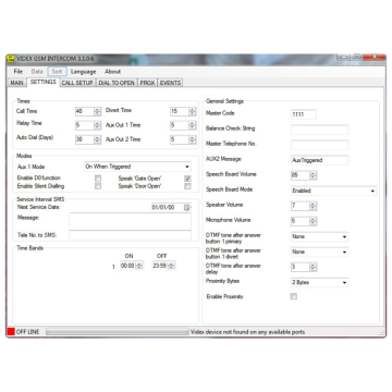 Kabel + soft vr GSM module