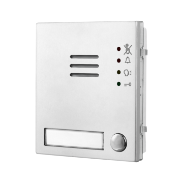 Audiomodule VX2200 met 1 knop en aansluiting extra knoppen via flatcable 4204-1/A