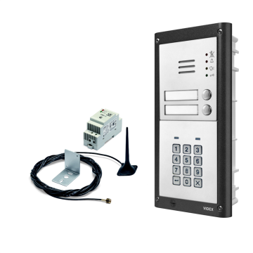 Audiokit GSM 4G inbouw met 2 beldrukkers en codeklavier