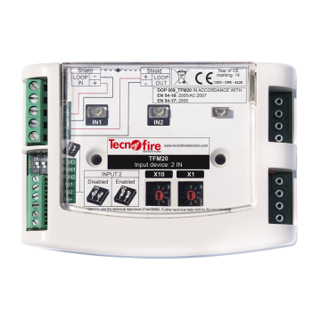 Adresseerbare input module. Twee overwaakte inputs.