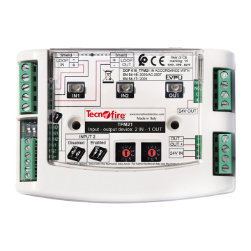 Adresseerbare I/O module. Overwaakt: 2 inputs