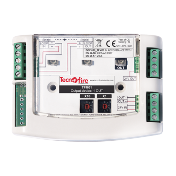 Adresseerbare output module met potentiaalvrij wisselcontact