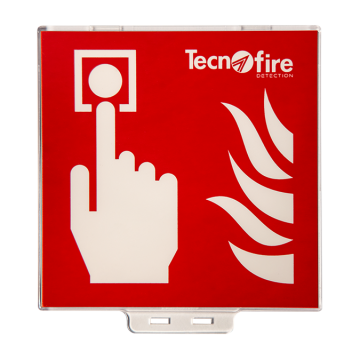 Panneau de localisation en plexiglas pour boutons d'alarme manuels TFCP.
