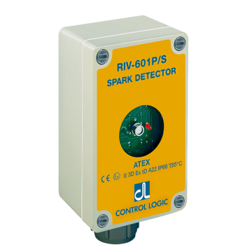 Eenvoudige infraroodvonkendetector afgestemd op vonkpulsen. ATEX II goedgekeurd 3D ip 66