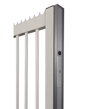 N-LINE-S-MAG-SILV - Profil en alu. portails coullisants à combiner avec MAGUNIT2500 ARGENT.