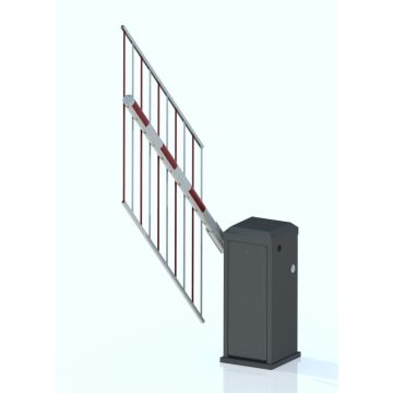  Slagboom Type 7 - linkse ophanging met hangnet boven en onder - Traag