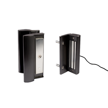 MAG3000-SILV - Magneetslot met krukken voor vierkant profiel van 40 tot 80mm ZILVER.