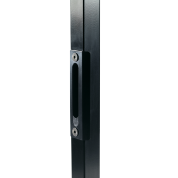 SPKZ-QF-40-9005 - Insteekslotvanger voor vierkant profiel van 40mm RAL9005.