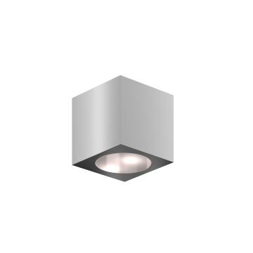 CUBE75-230V-9005 - Architecturale kubusvormige wandverlichting, 75mm breed, 230Vac RAL9005.