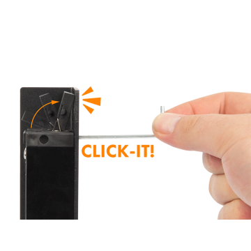 INTRALEC-C-50-R-9005 - Elektrische inbouw slotvanger voor Forty, Fifty, Sixtylock Fail open RAL9005.