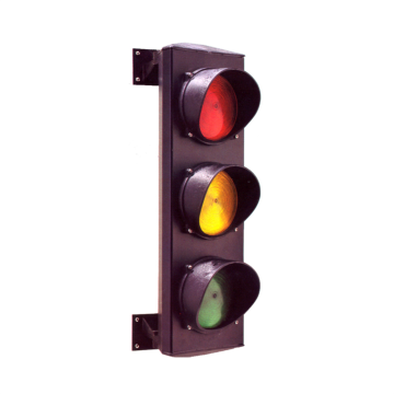 Verkeerslicht diameter 200 met 3 LED lichten, rood, groen en oranje op 230Vac.