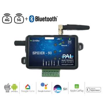 Module GSM PAL SPIDER BLUETOOTH, 1 sortie / 1 entrée, 50 utilisateurs