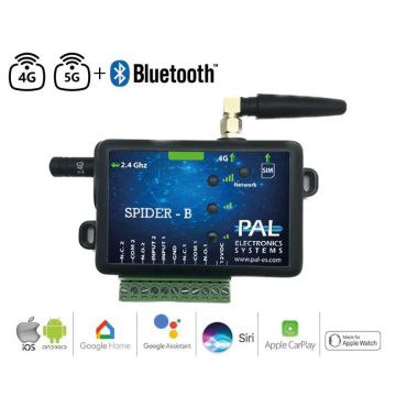 Module GSM PAL SPIDER BLUETOOTH, 2 sorties / 2 entrées
