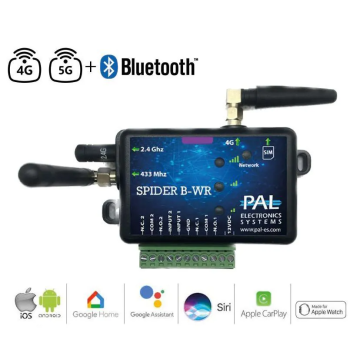 Module GSM PAL SPIDER BLUETOOTH avec récepteur, 2 sorties / 2 entrées