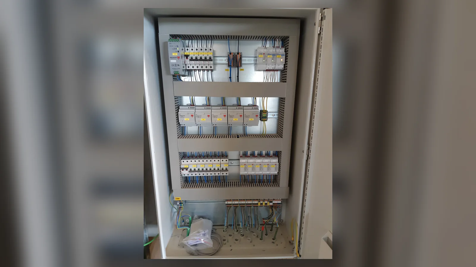 Elektrische sturingskast voor de parkeergeleiding in P+R Merksem