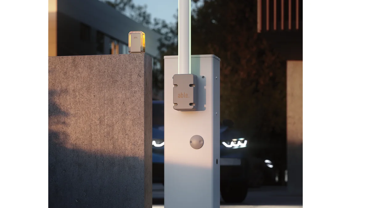 Automatische slagboom voor gecontroleerde voertuigtoegang