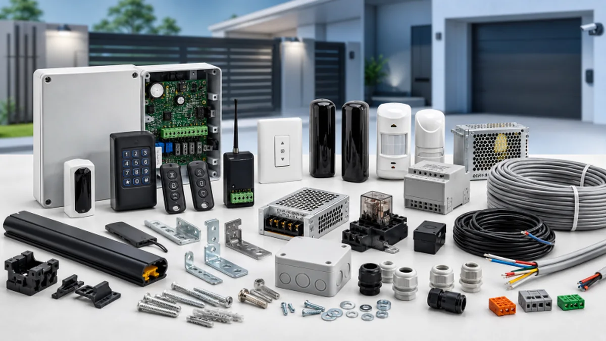 Onderdelen, kabels, voedingen en accessoires voor technische installaties