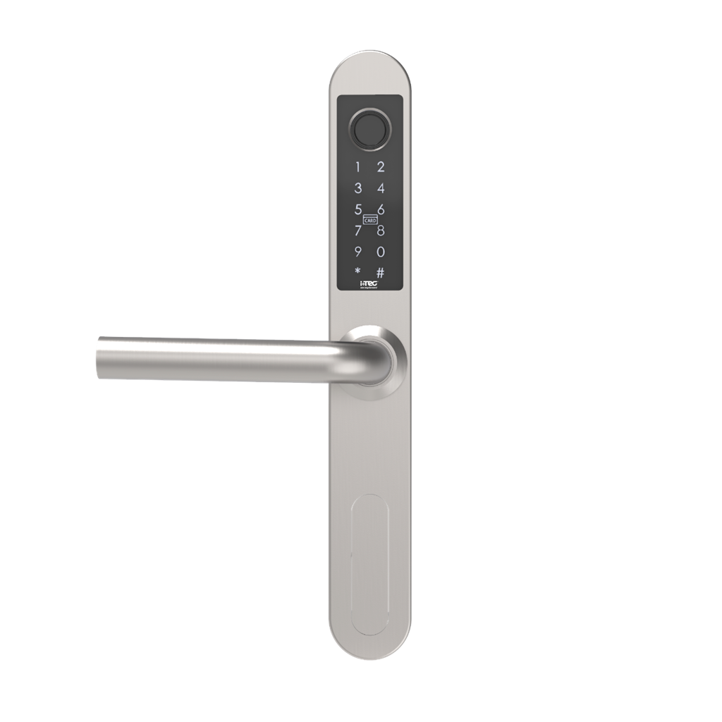 Poignée de porte électronique, acier inoxydable, Lecteur, code, empreinte digitale, APP