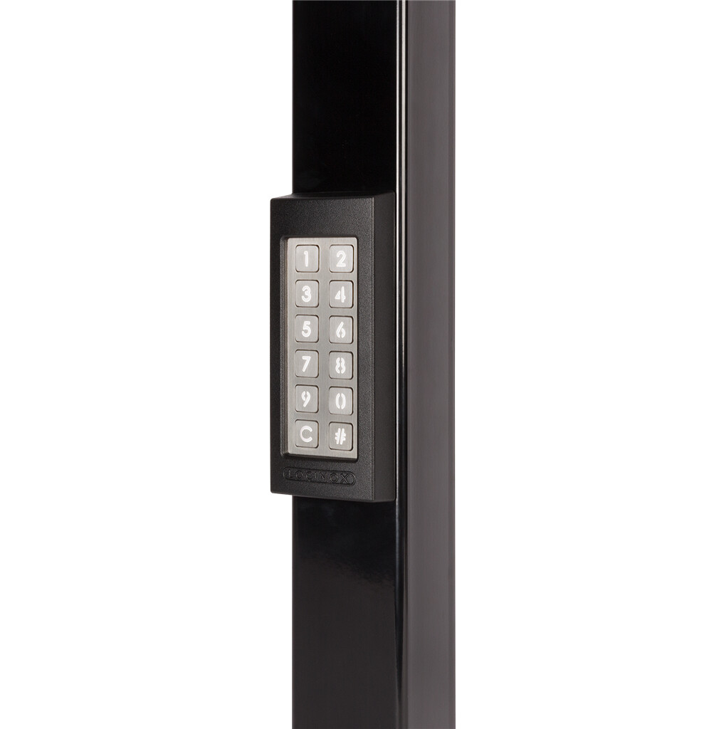 SLIMSTONE-X-SILV - Clavier robuste, résistant aux intempéries avec relais externes, ARGENT.