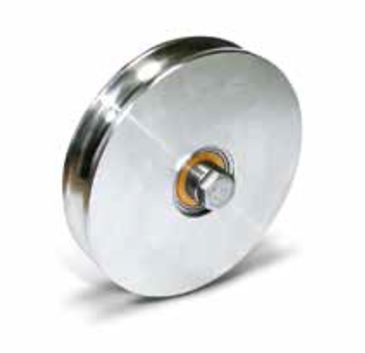 Roue axe 120mm O Inox   1230OI