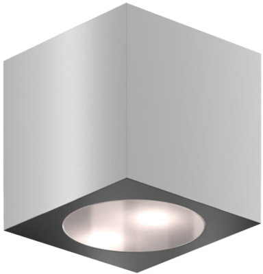 CUBE75-230V-UNCOLOURED - Architecturale kubusvormige wandverlichting 75mm breed, 230Vac (ongekleurd)