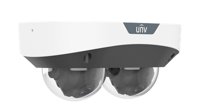2*4MP LightHunter MultiView Fixed IR Dome Network Camera