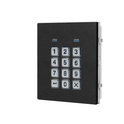 Complete front black finish module codelock
