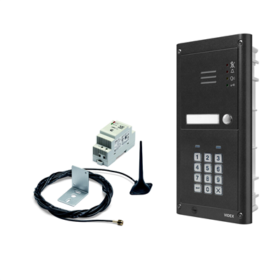 Audiokit GSM 4G inbouw met 1 beldrukker en codeklavier