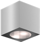 CUBE75-230V-UNCOLOURED - Architecturale kubusvormige wandverlichting 75mm breed, 230Vac (ongekleurd)