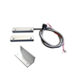 Magneetcontact DPST,45mm, 2.5m gepantserde kabel, L-beugel
